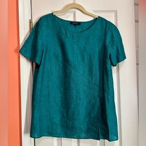 LAFAYETTE 148 NEW YORK 100% LINEN TOP SIZE 4